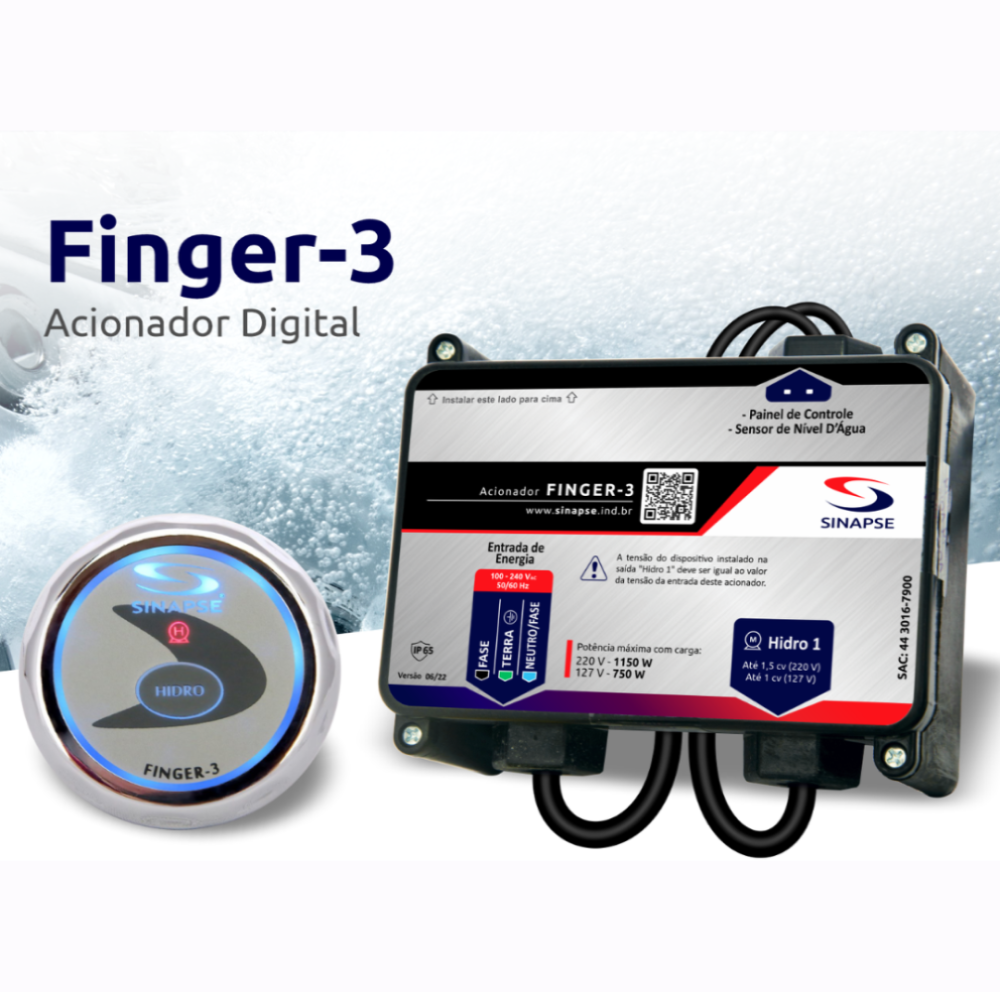 Acionador Sinapse Finger -3 - Bivolt - C. Sensor - Imagem 7