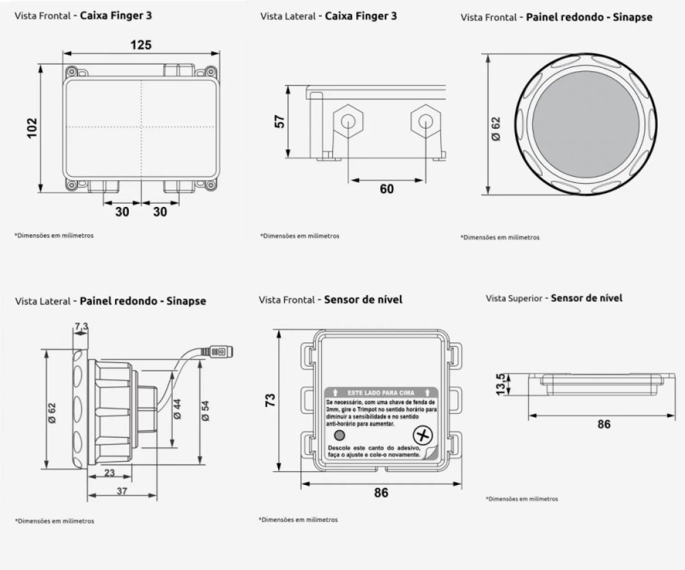 Acionador Sinapse Finger Duplo - Bivolt / C. Sensor - Imagem 6