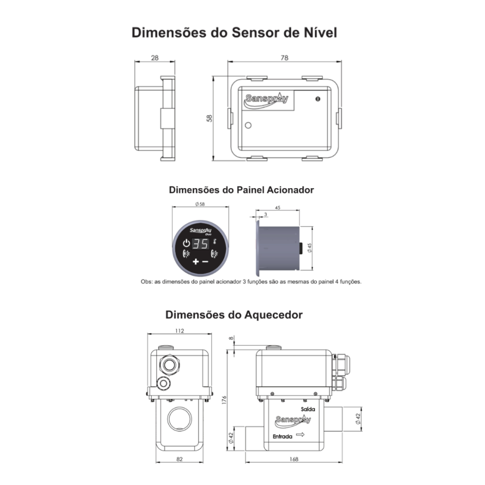Aquecedor Sanspray Line Clean - 4 Funções 5000W - Imagem 7