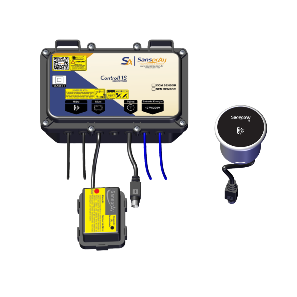 Acionador Sanspray On-Off Digital - C/ Sensor
