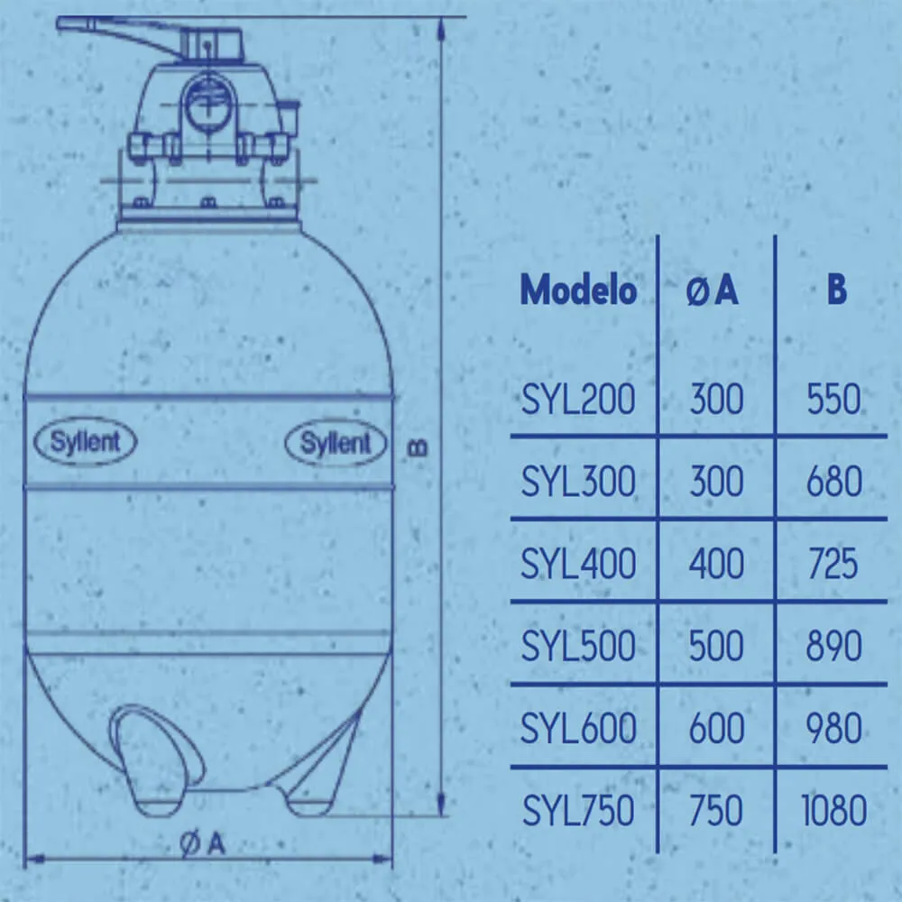 Filtro Syllent de Piscina SYL200 (Sem Areia) - Imagem 5