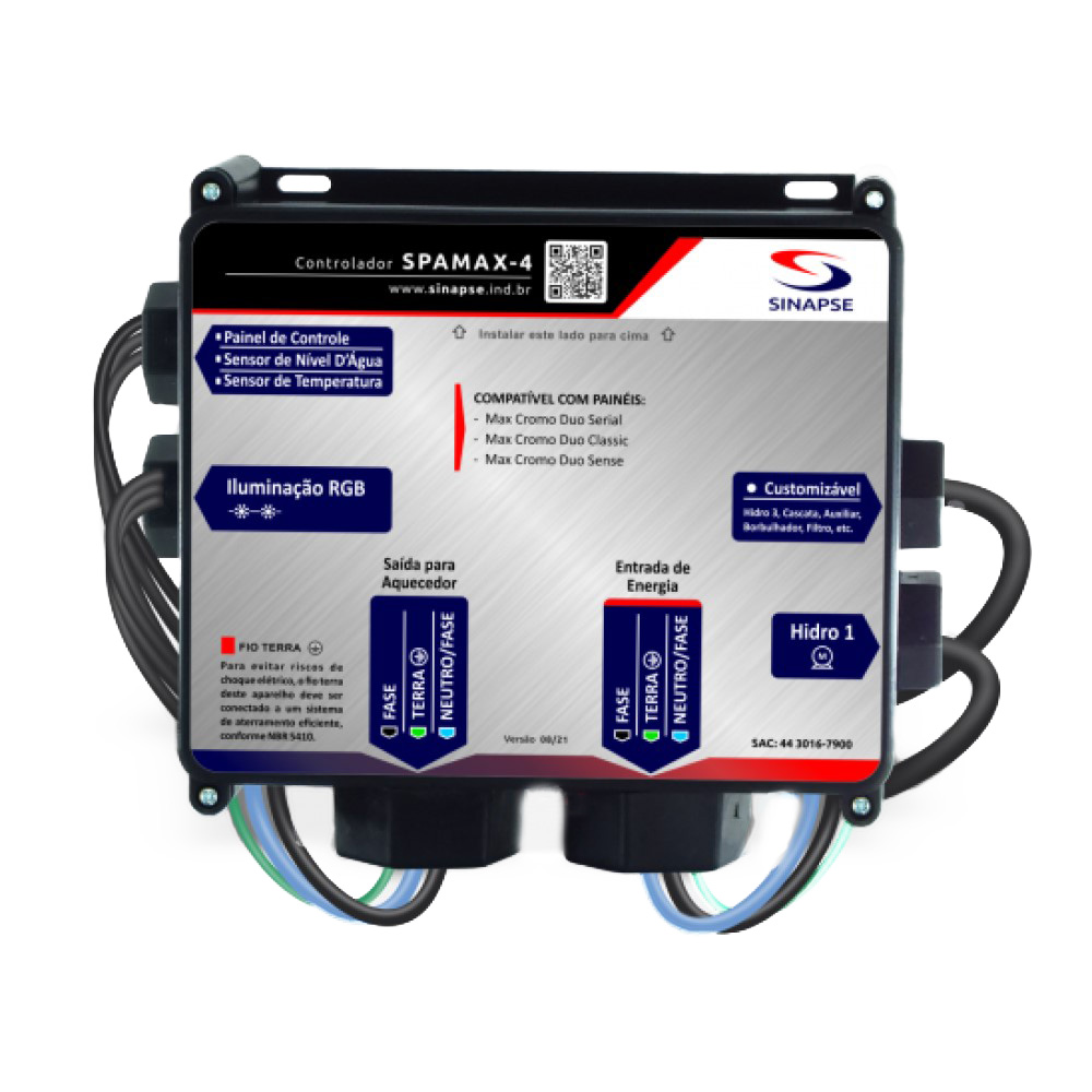 Controlador Sinapse Spamax 4 Home - 8000W 220V - Imagem 5