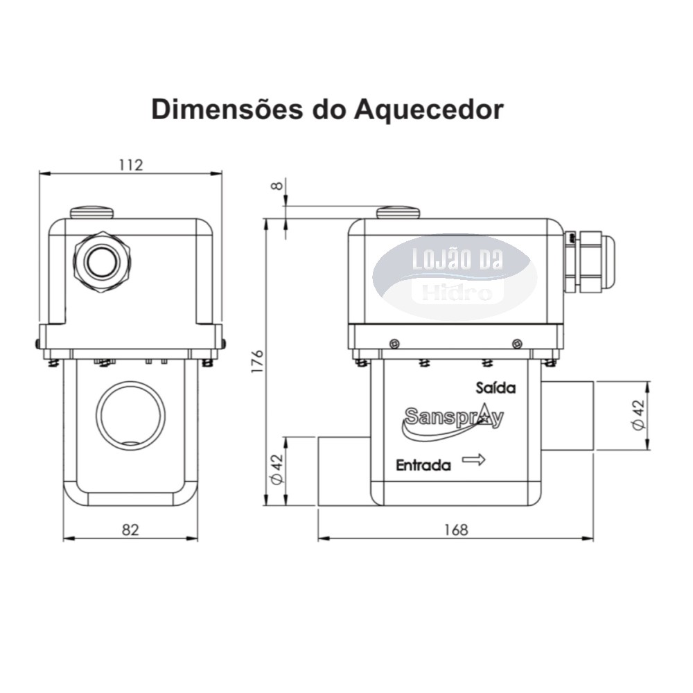 Kit Motobomba Lepono LSPA 1/2 CV + Aquecedor Sanspray 3 Funções Digital (220v) - Imagem 10
