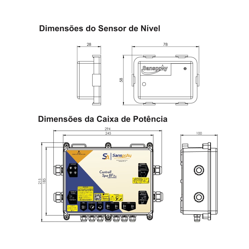 Aquecedor Digital Smart Sanspray - 8F PRO 8.000W - 220V - Imagem 6