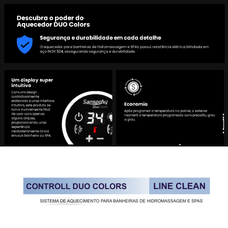 Aquecedor Sanspray Duo Colors - 8000w - 220v - Imagem 2