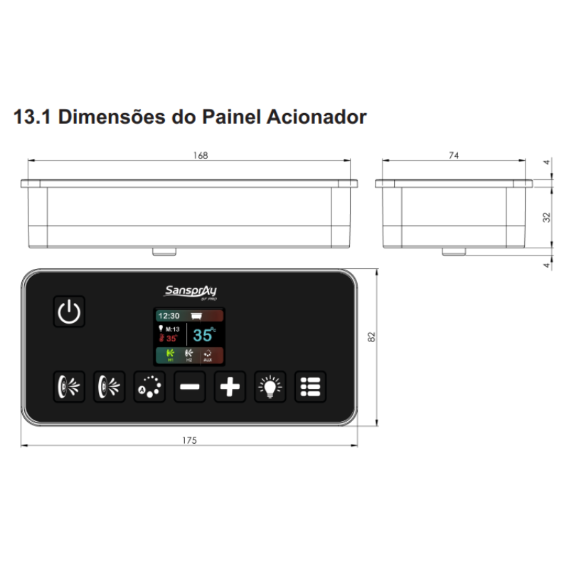 Aquecedor Digital Smart Sanspray - 5F PRO 8.000W - 220V - Imagem 4