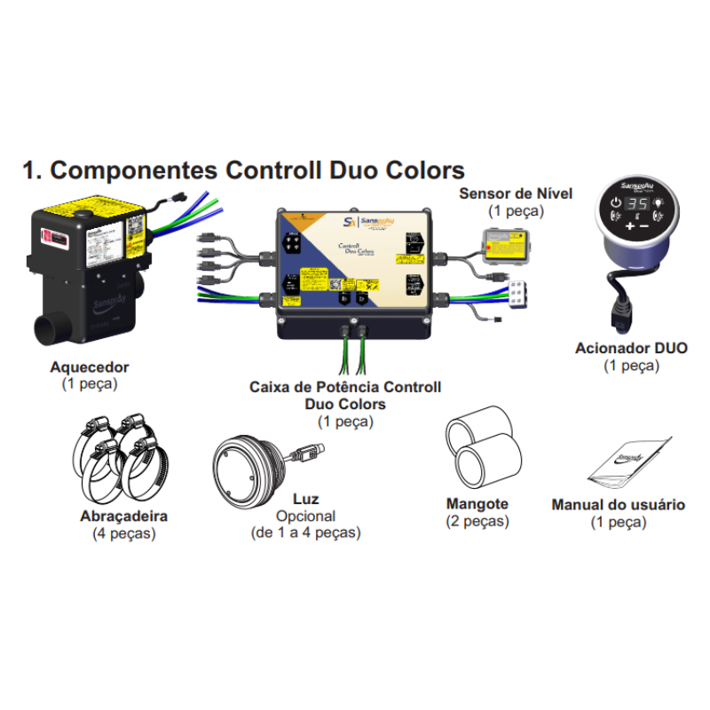 Aquecedor Sanspray Duo Colors - 8000w - 220v - Imagem 6