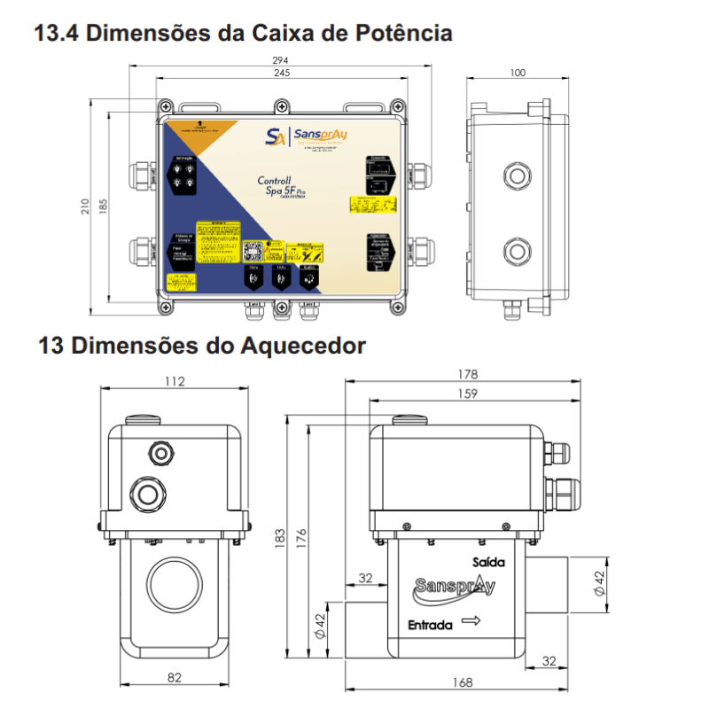 Aquecedor Digital Smart Sanspray - 5F PRO 8.000W - 220V - Imagem 5