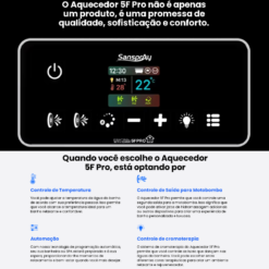 Alternative view of Aquecedor Digital Smart Sanspray - 5F PRO 8.000W - 220V