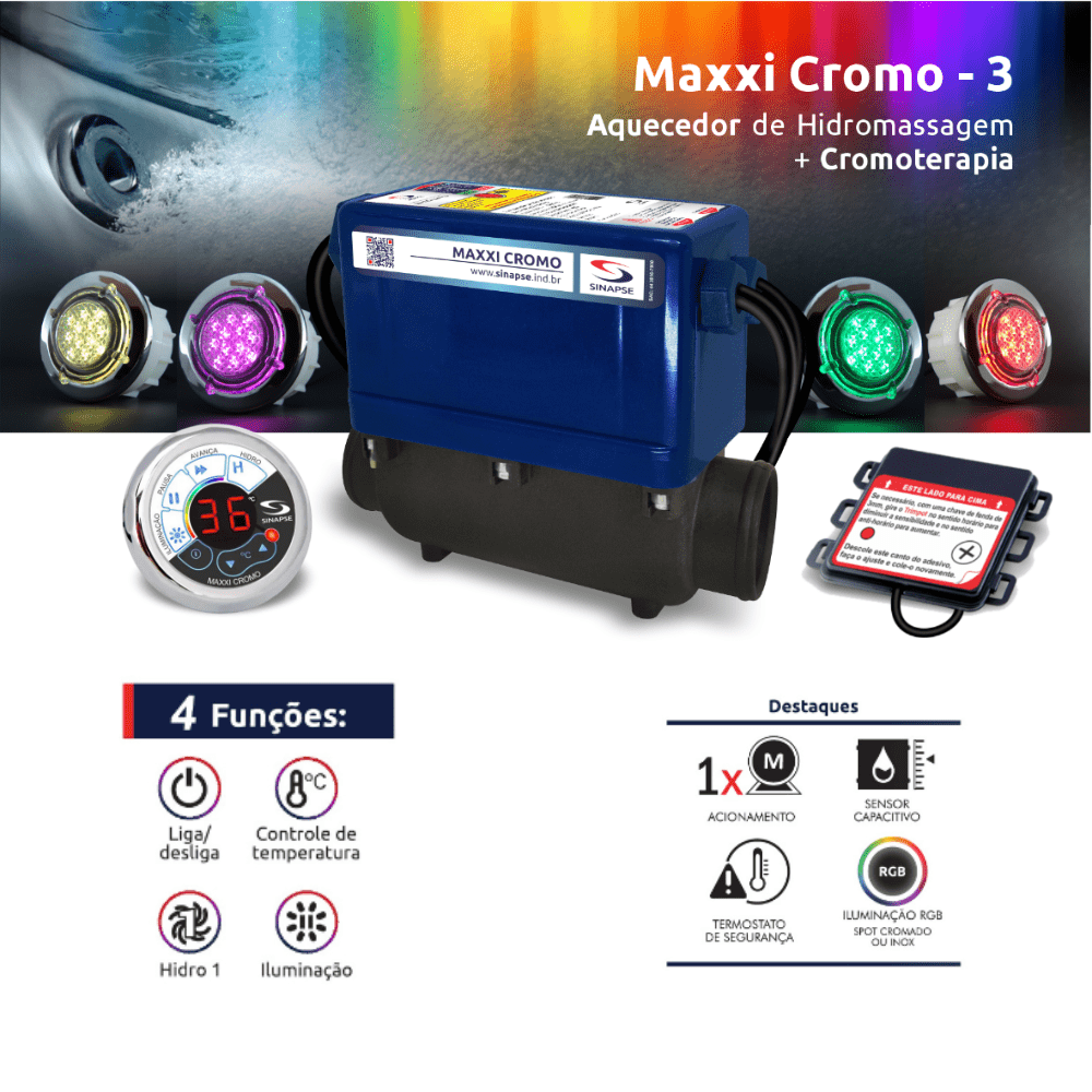 Aquecedor Sinapse - Maxxi Cromo - Imagem 2