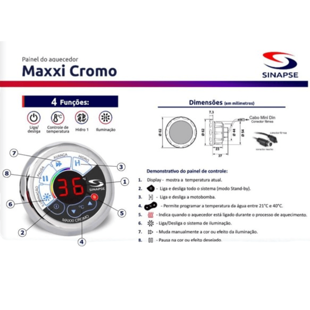 Aquecedor Sinapse - Maxxi Cromo - Imagem 7