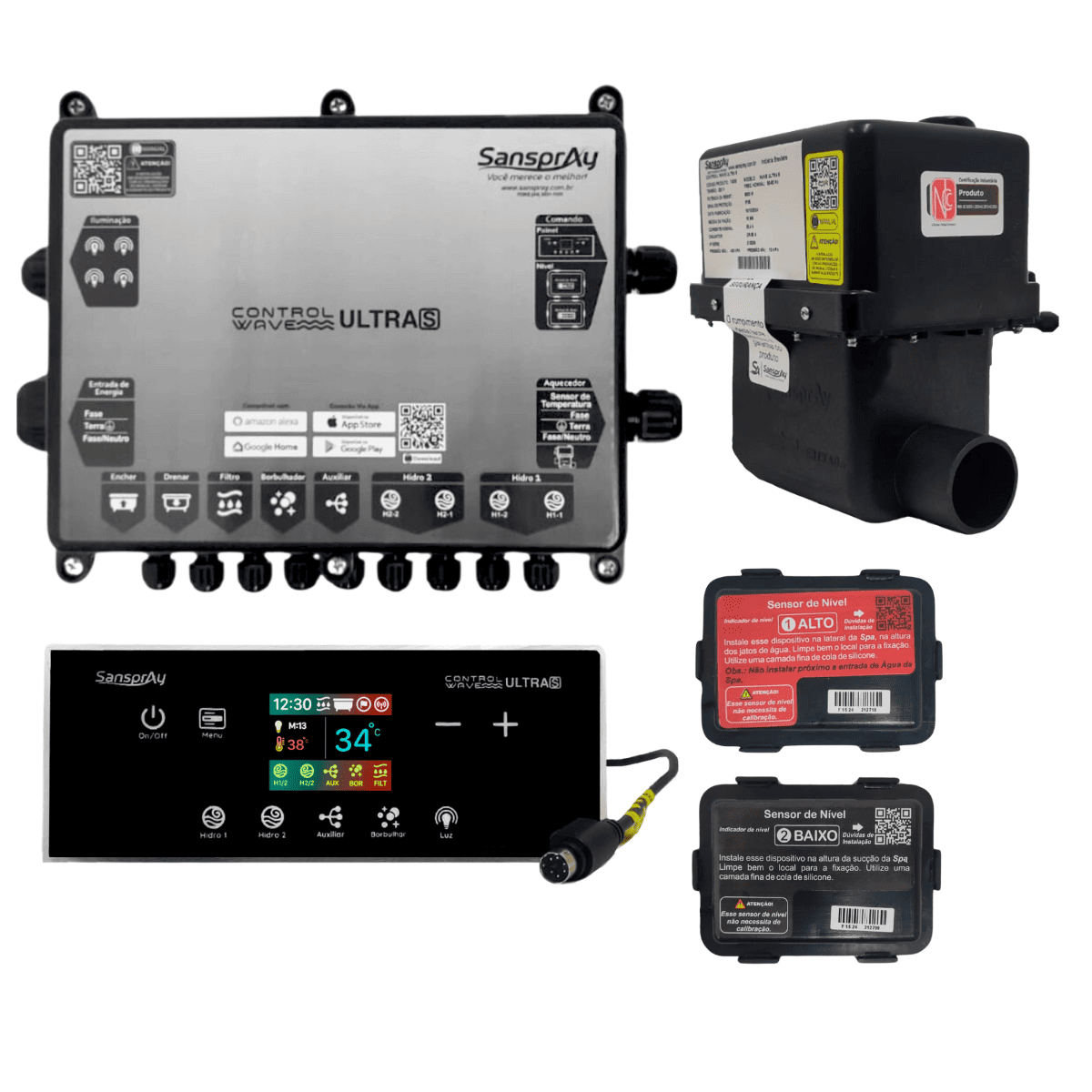 Aquecedor Digital Smart Sanspray - Wave Ultra S